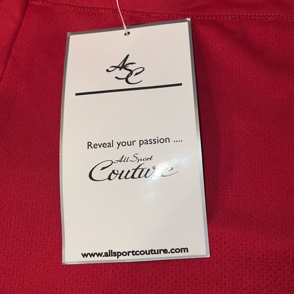 All Sport Couture Team Apparel NFL Atlanta Falcons Red Jersey Size Small New - Picture 3 of 7